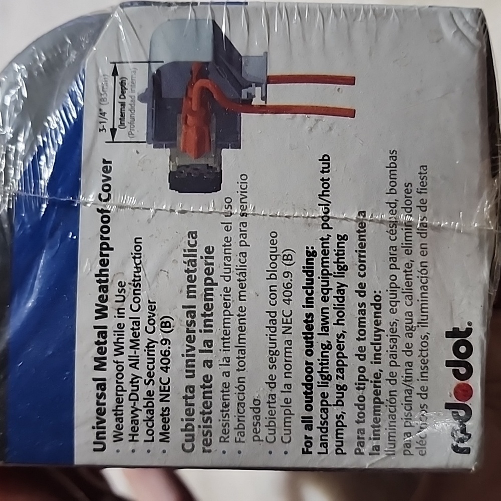 Red Dot Universal Metal Weatherproof Cover. Code Keeper. NEW in WRAPPING. - Picture 4 of 7